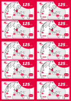 10er Block Postkarte & Standardbrief International...