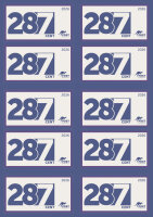 10er Block Maxibrief "Dauerserie 287" – 2026