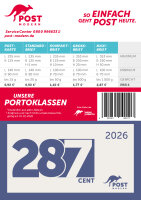 10er Block Maxibrief "Dauerserie 287" – 2026