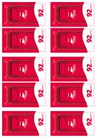 10er Block Postkarte & Standardbrief...