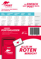 10er Block Postkarte & Standardbrief „PostModern Briefkasten“ - 2026